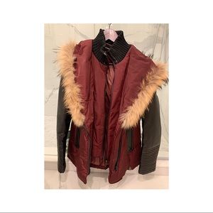 Rudsak burgundy down jacket